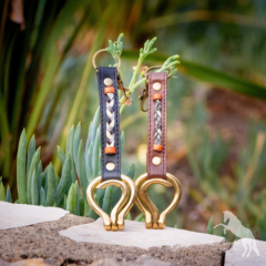 Leather Horsehair Clip-On Hoof Pick