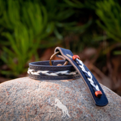 Leather Horsehair Keychain and Leather Horsehair Bracelet