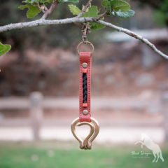 Leather Horsehair Clip-On Hoof Pick