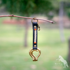 Leather Horsehair Clip-On Hoof Pick