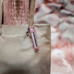 Leather Horsehair Keychain