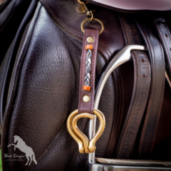 Leather Horsehair Clip-On Hoof Pick