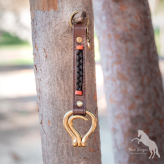 Leather Horsehair Clip-On Hoof Pick