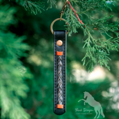 Leather Horsehair Keychain