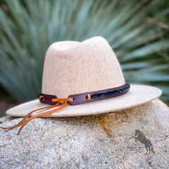 Adjustable Leather Horsehair Hat Bands