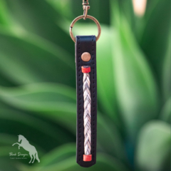 Leather Horsehair Keychain