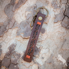 Leather Horsehair Keychain