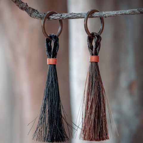 Horsehair Tassel Keychain