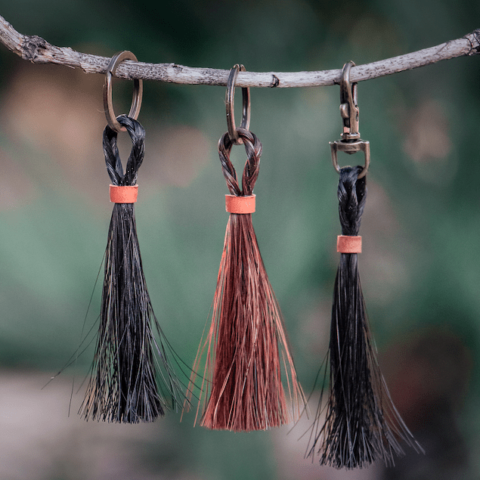 Horsehair Tassel Keychain