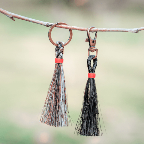Horsehair Tassel Keychain